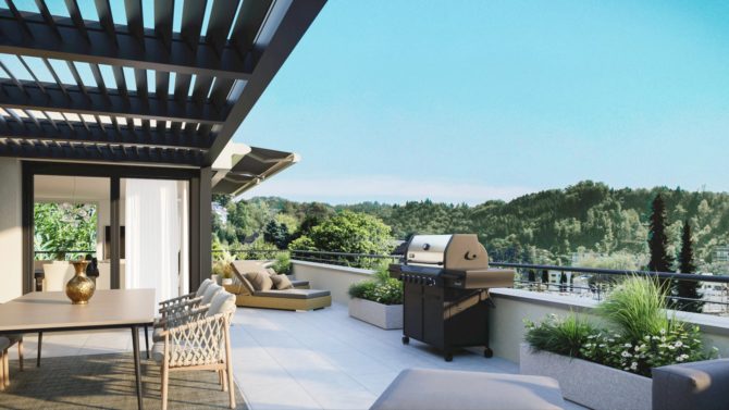 Photo 2 de l'annonce 84927850 - nouvelle construction luxe 13 : rooftop living avec vue de rêve sur le lac et les montagnes