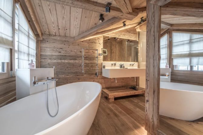 Photo 4 of the property 6895536 - superb renovated chalet – 4 en-suite bedrooms – courchevel 1850